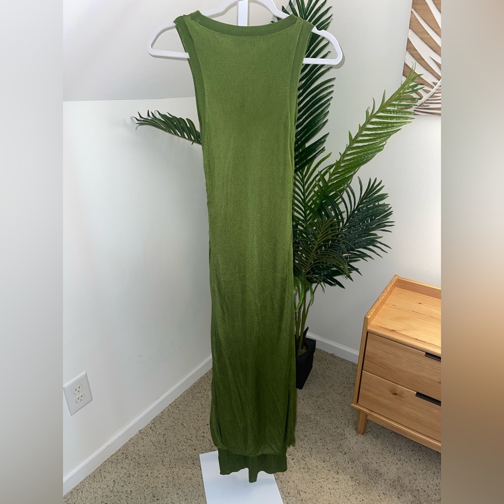 Atlein Green Knit Midi‎ Dress